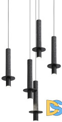 Подвесной светильник iLamp Lofty 10704P/1-D150 BK-GR