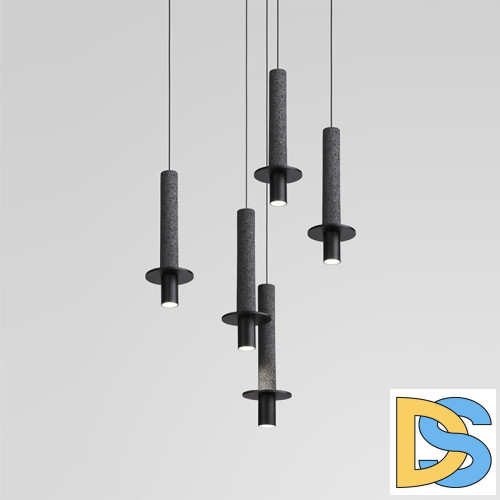 Подвесной светильник iLamp Lofty 10704P/1-D150 BK-GR