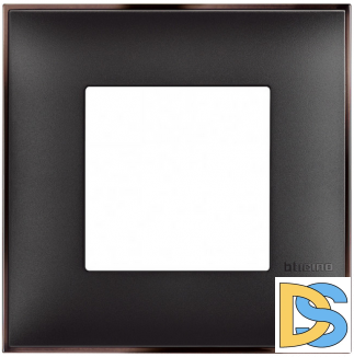 Рамка 1-я Черный/Никель Btichino Classia