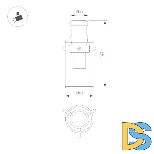Трековый светильники Arlight ART-APRIORI-LANTERN-C-R60-5W Day4000 044305