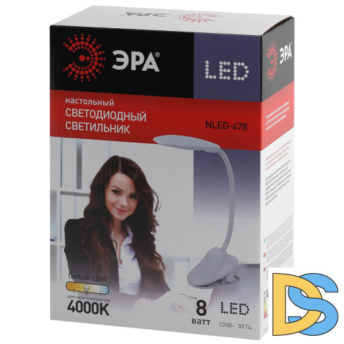 Настольная лампа ЭРА NLED-478-8W-BK Б0041085