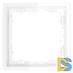 Рамка пластиковая VOLTUM S70 на 1 пост, (белый глянцевый)