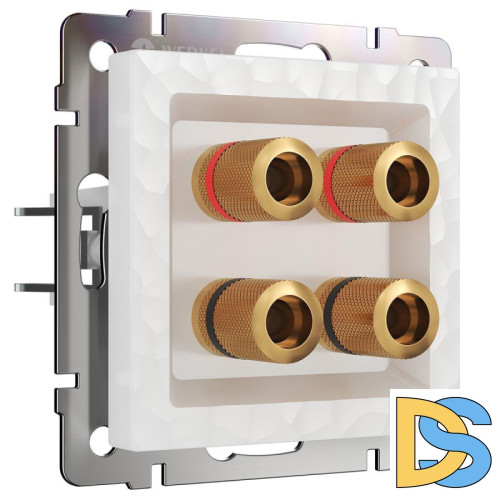 Акустическая розетка Werkel Hammer х4 белый W1285001 4690389163104