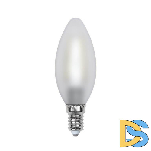 Лампа светодиодная филаментная (UL-00000305) Uniel E14 6W 3000K матовая LED-C35-6W/WW/E14/FR PLS02WH