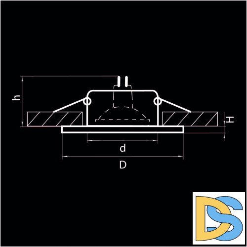 Встраиваемый светильник Lightstar Anello 002240