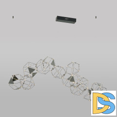 Подвесная люстра Eurosvet Uma 90368/14 черный жемчуг a065030