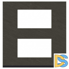Рамка 2-ая (двойная) вертикальная, Камень/Антрацит, серия Unica Pure, Schneider Electric