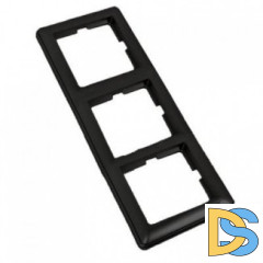 Рамка 3-ая (тройная), Черный бархат, серия Wessen 59, Schneider Electric