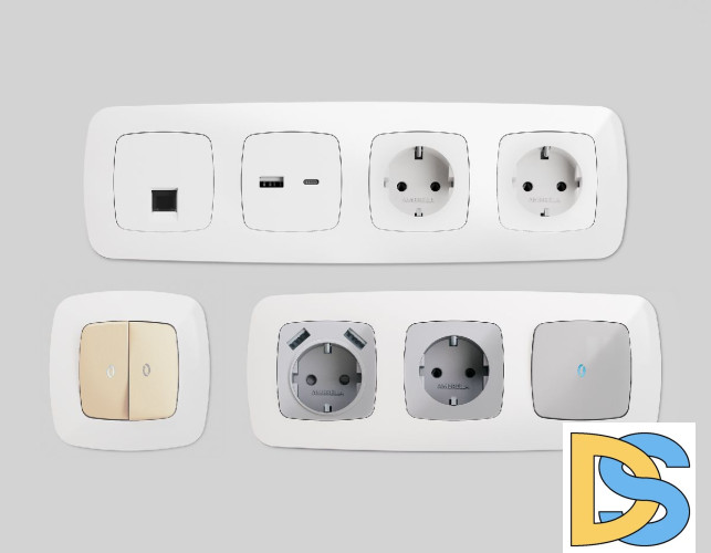 Рамка четырехместная Ambrella Volt Ecta OF140104