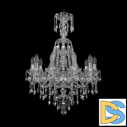 Подвесная люстра Bohemia Ivele Crystal 1415/10/200/XL-76 Ni