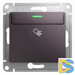 Выключатель карточный для гостиниц, Сиреневый туман, серия Glossa, Schneider Electric