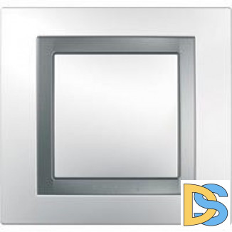 Декоративная вставка, Серебро, серия Unica, Schneider Electric