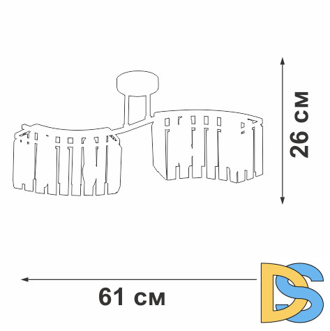 Потолочная люстра Vitaluce V5884-0/4PL