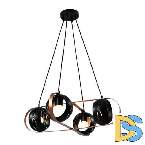 Подвесная люстра IMEX Rolf MD.21744-4-P-BK+CP