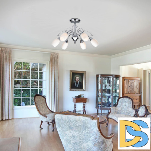 Потолочная люстра Eurosvet 22080/6 хром