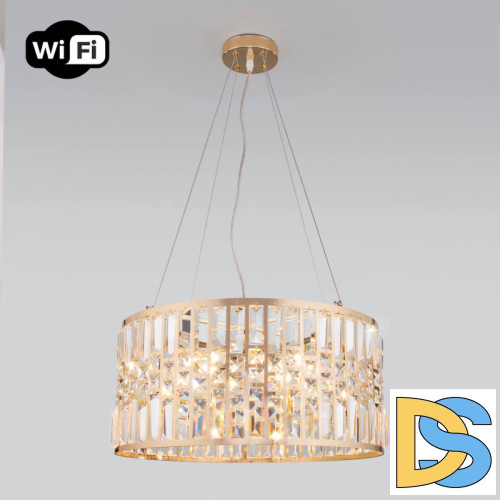 Подвесная люстра Eurosvet Lory 10125/5 золото/прозрачный хрусталь Strotskis Smart (10116/5)