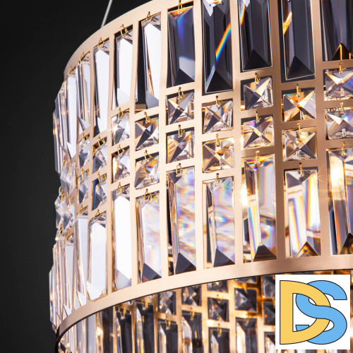 Подвесная люстра Eurosvet Lory 10125/5 золото/прозрачный хрусталь Strotskis Smart (10116/5)