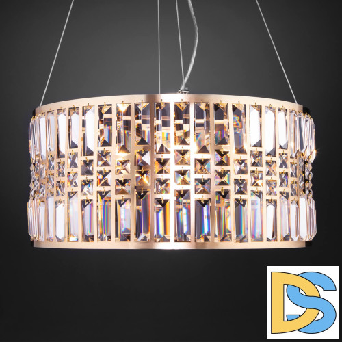 Подвесная люстра Eurosvet Lory 10125/5 золото/прозрачный хрусталь Strotskis Smart (10116/5)