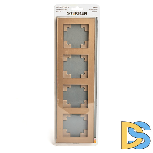 Рамка 4-местная Stekker Катрин GFR00-7004-08 49038