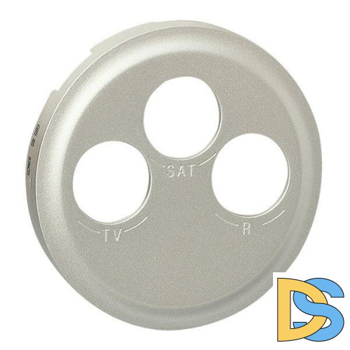 Лицевая панель Legrand Celiane розетки телевизионной TV/FM/SAT титановая 068585
