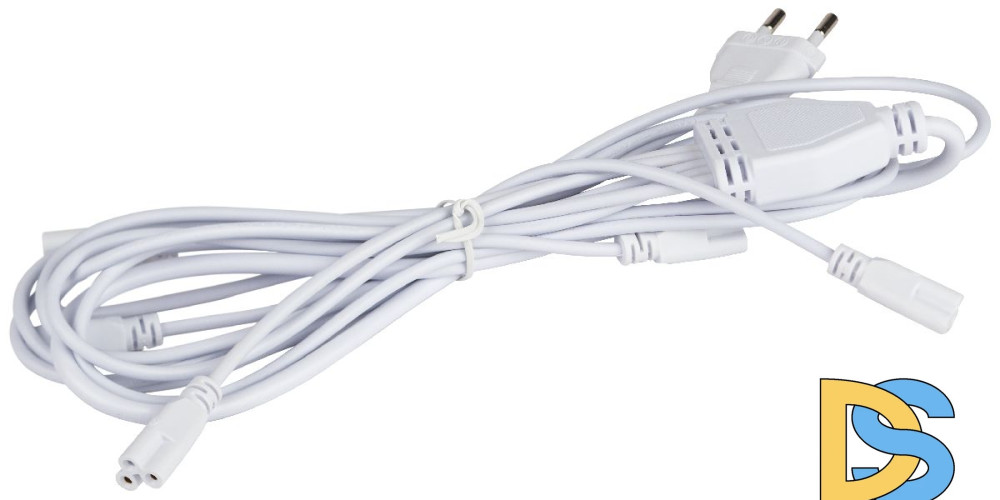 Разветвитель сетевой для линейных светильников Эра Разветвитель 5х IEC C5 2 м Б0059055