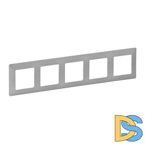 Рамка 5-постовая Legrand Valena Life Алюминий 754135
