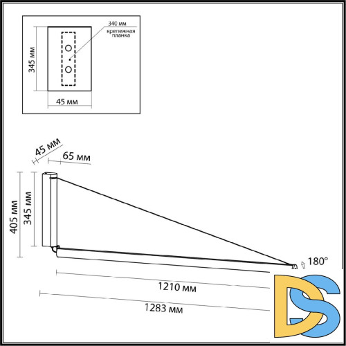 Настенный светильник Odeon Light Delta 7023/52WL