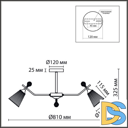 Люстра на штанге Lumion Aurica 8046/8C