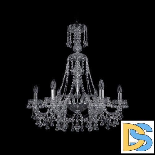 Подвесная люстра Bohemia Ivele Crystal 1409/6/240/XL-75 Ni
