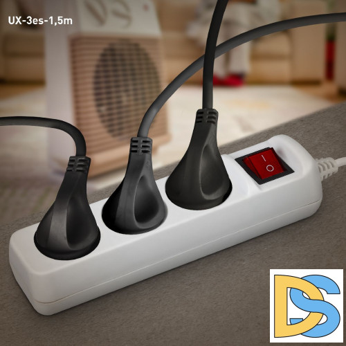 Удлинитель электрический Эра UX-3es-1,5m Б0057740