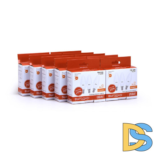 Лампа светодиодная Gauss E14 7W 2700K матовая 33117T