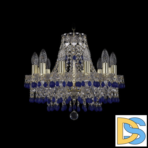Подвесная люстра Bohemia Ivele Crystal 1410/12/141 G V3001