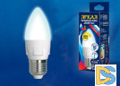 Лампа светодиодная диммируемая (UL-00004294) Uniel E14 7W 4000K матовая LED-C37 7W/4000K/E14/FR/DIM PLP01WH