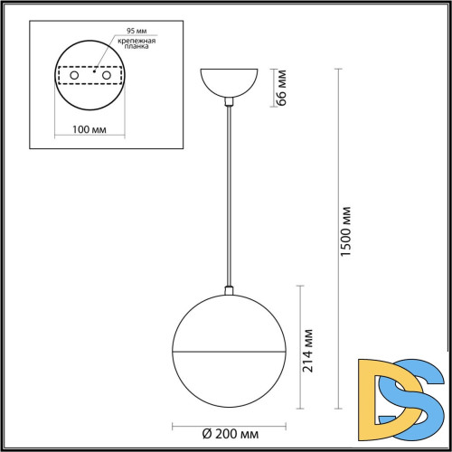 Подвесной светильник Odeon Light Pinga 4958/1A