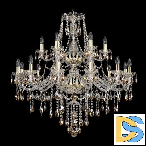 Подвесная люстра Bohemia Ivele Crystal 1415/12+6/360/2d G K721
