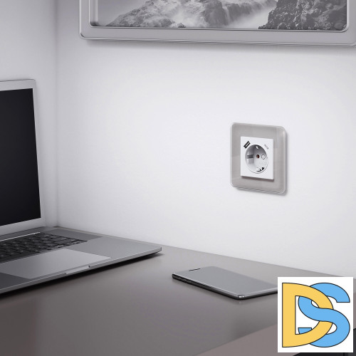 Рамка на 1 пост Werkel Elite (дымчатый, стекло) W0012417