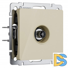 ТВ-розетка оконечная (айвори акрил) W1183043