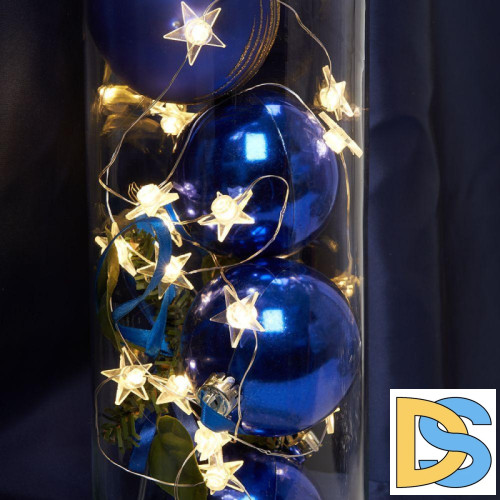 Светодиодная гирлянда Feron Звездочки USB теплый белый без мерцания CL571 41644