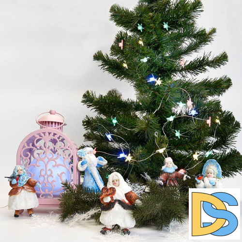 Светодиодная гирлянда Feron Звездочки USB теплый белый без мерцания CL571 41644