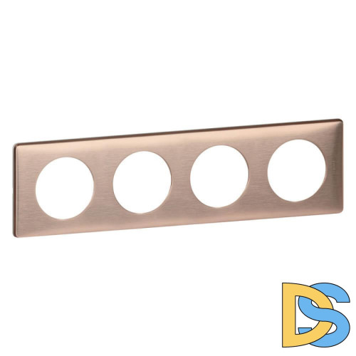 Рамка 4-постовая Legrand Celiane медь 068994