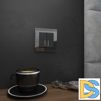 Рамка на 1 пост (черный) W0011108