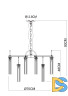 Подвесная люстра Arte Lamp Borgia A4088LM-12AB