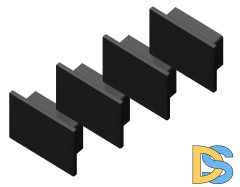 Заглушка (4 шт.) Ambrella Light Alum Profile GP8370