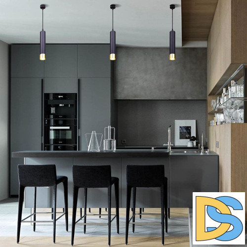 Подвесной светильник Eurosvet DLN107 GU10 черный/золото