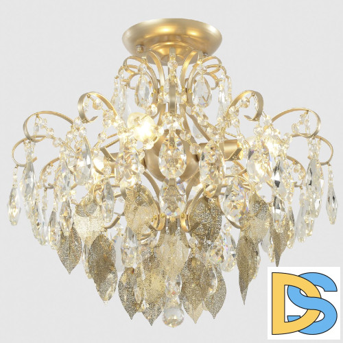 Потолочный светильник Crystal Lux ESMIRALDA PL4 GOLD