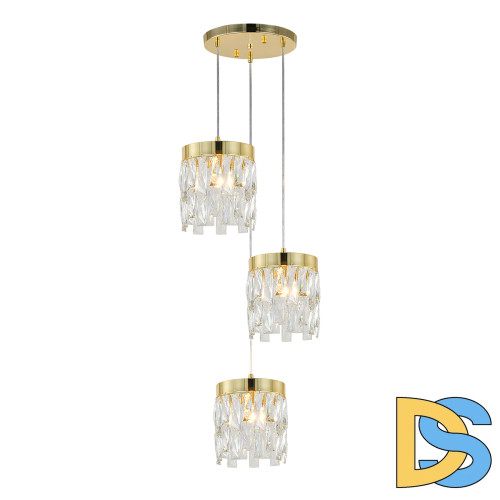 Подвесной светильник Indigo Anna 12029/3P Gold V000495