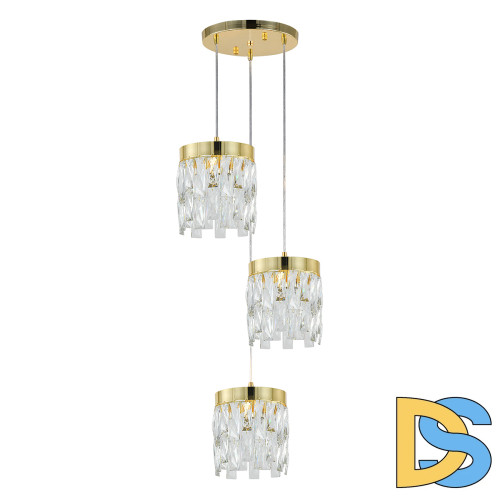 Подвесной светильник Indigo Anna 12029/3P Gold V000495