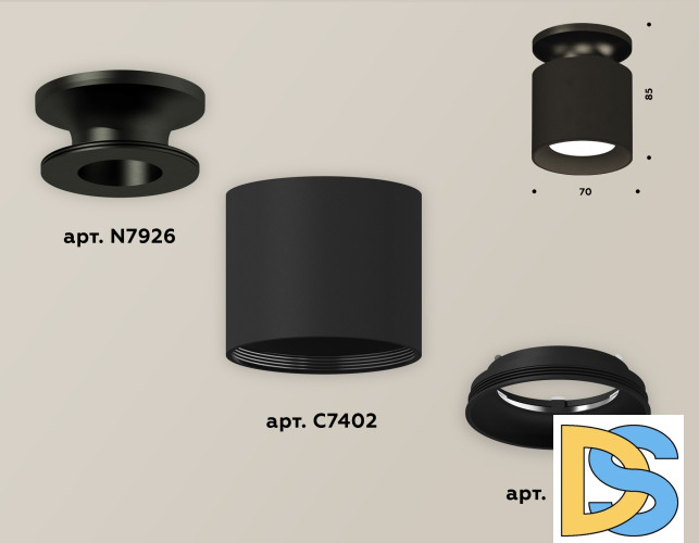 Накладной светильник Ambrella Light Techno XS7402063 (N7926, C7402, N7021)