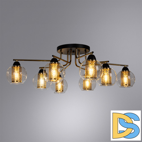 Потолочная люстра Arte Lamp Manchester A7045PL-8BK