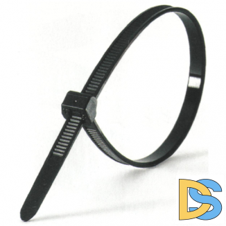 Кабельная стяжка 300х4 черная (100 шт.)